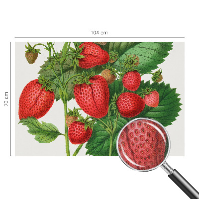 Peel and stick wallpaper mural with a summer fruits design