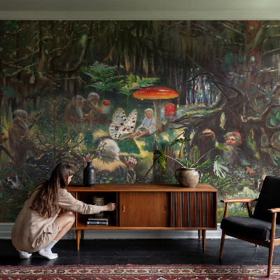 Self-adhesive wall mural Fairytale forest