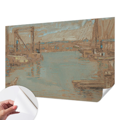 Removable wall mural wallpaper Port views