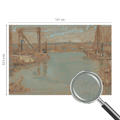 Removable wall mural wallpaper Port views