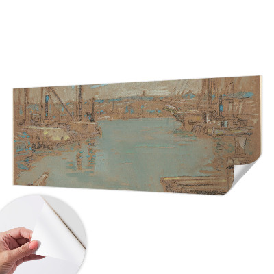 Removable wall mural wallpaper Port views