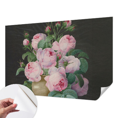 3D wall mural with a floral elegance design