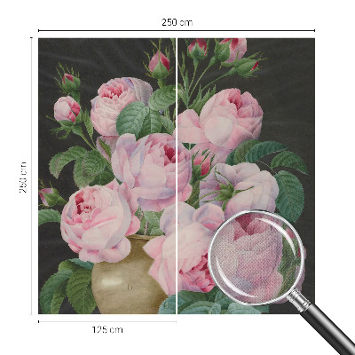 3D wall mural with a floral elegance design