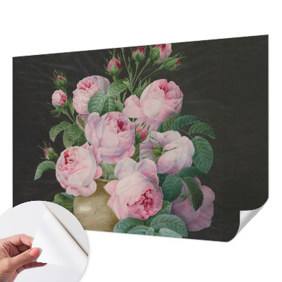 3D wall mural with a floral elegance design