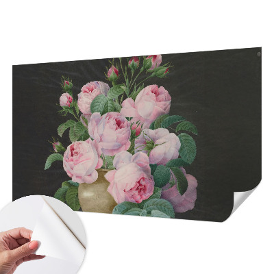 3D wall mural with a floral elegance design