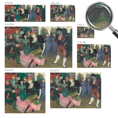 Peel and stick wall mural for bedroom with a ballroom dancing scene