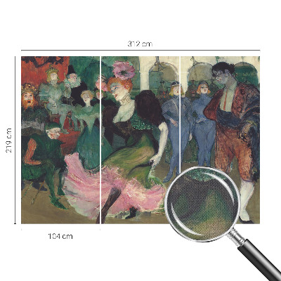 Peel and stick wall mural for bedroom with a ballroom dancing scene