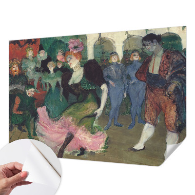Peel and stick wall mural for bedroom with a ballroom dancing scene