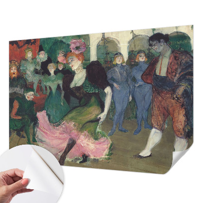 Peel and stick wall mural for bedroom with a ballroom dancing scene