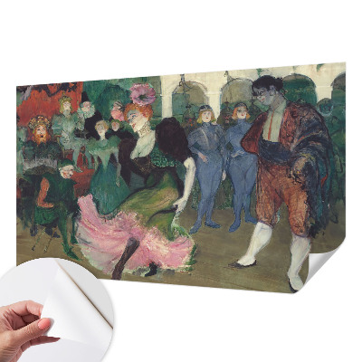 Peel and stick wall mural for bedroom with a ballroom dancing scene