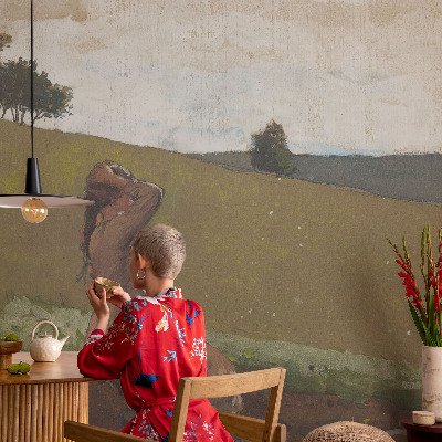 3D photo wallpaper mural a quiet scenic landscape