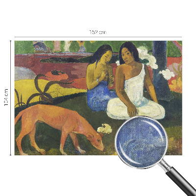 Peel and stick wall mural featuring an exotic scene