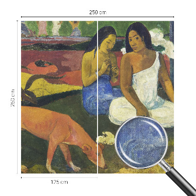 Peel and stick wall mural featuring an exotic scene
