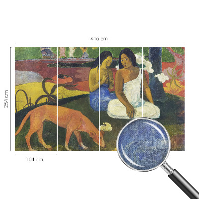 Peel and stick wall mural featuring an exotic scene
