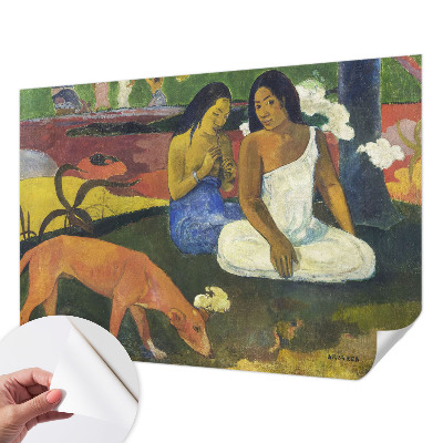 Peel and stick wall mural featuring an exotic scene