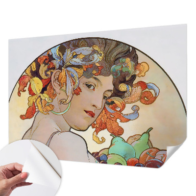 Baby room wall mural Colorful Art Nouveau