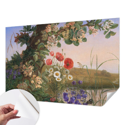 Peel and stick wallpaper mural Floral idyll