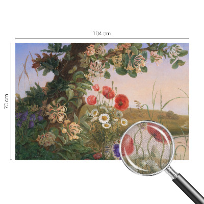 Peel and stick wallpaper mural Floral idyll