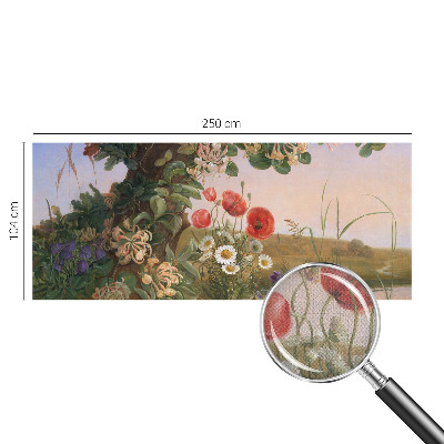 Peel and stick wallpaper mural Floral idyll