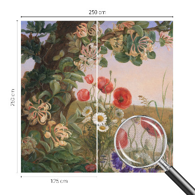 Peel and stick wallpaper mural Floral idyll