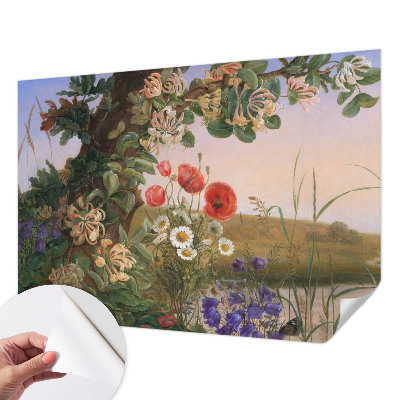 Peel and stick wallpaper mural Floral idyll