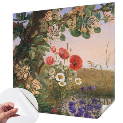 Peel and stick wallpaper mural Floral idyll