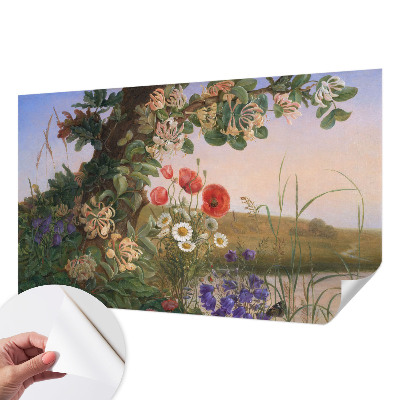 Peel and stick wallpaper mural Floral idyll