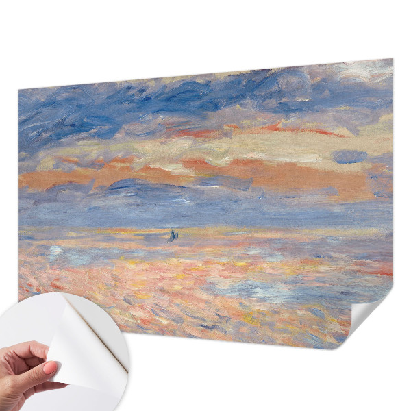 Stick-on wall mural featuring a seascape