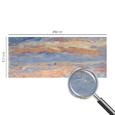 Stick-on wall mural featuring a seascape