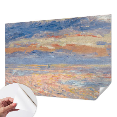 Stick-on wall mural featuring a seascape