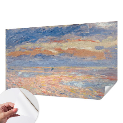 Stick-on wall mural featuring a seascape