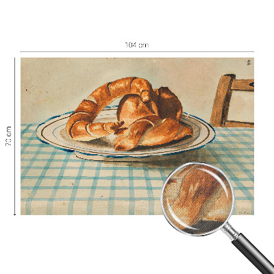 Self-adhesive photo wallpaper with a kitchen baked goods motif