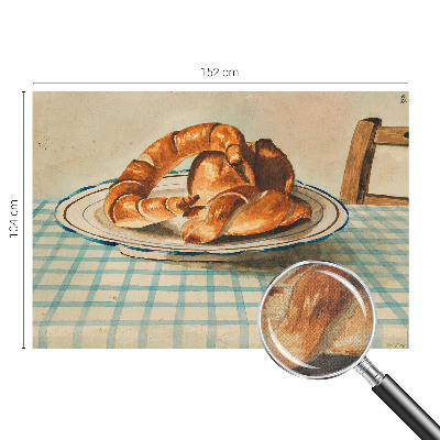Self-adhesive photo wallpaper with a kitchen baked goods motif