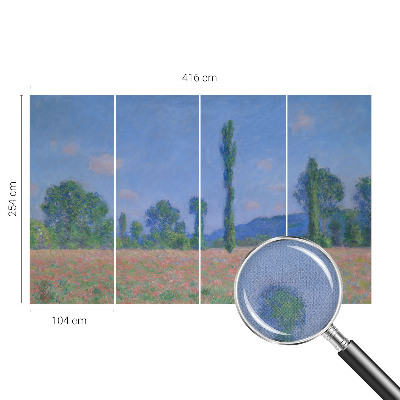 Removable wall mural wallpaper featuring a nature-inspired design