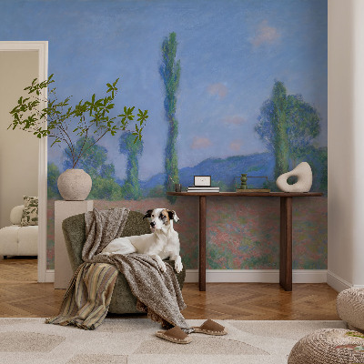 Removable wall mural wallpaper featuring a nature-inspired design