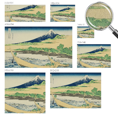 3D wall mural with a mountain panorama
