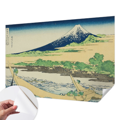 3D wall mural with a mountain panorama