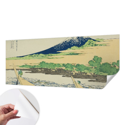 3D wall mural with a mountain panorama