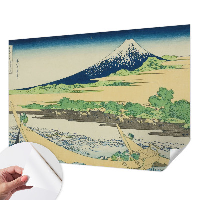 3D wall mural with a mountain panorama