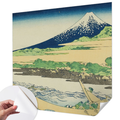 3D wall mural with a mountain panorama
