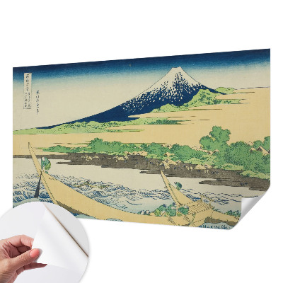3D wall mural with a mountain panorama