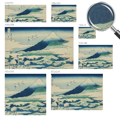 Peel and stick wall mural for bedroom Cranes and mountains