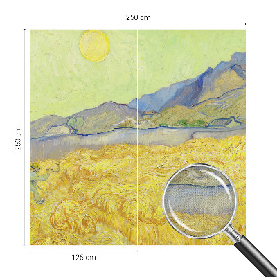 3D photo wallpaper mural Wheat field