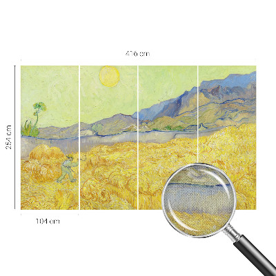 3D photo wallpaper mural Wheat field