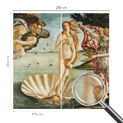 Children's wall mural featuring Sandro Botticelli's The Birth of Venus