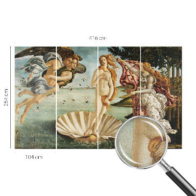 Children's wall mural featuring Sandro Botticelli's The Birth of Venus