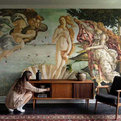 Children's wall mural featuring Sandro Botticelli's The Birth of Venus