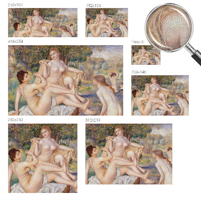 Self-adhesive photo wallpaper with an image of women resting