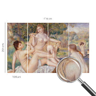 Self-adhesive photo wallpaper with an image of women resting