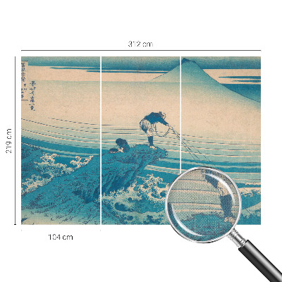 Peel and stick wall mural for bedroom with a sea scene